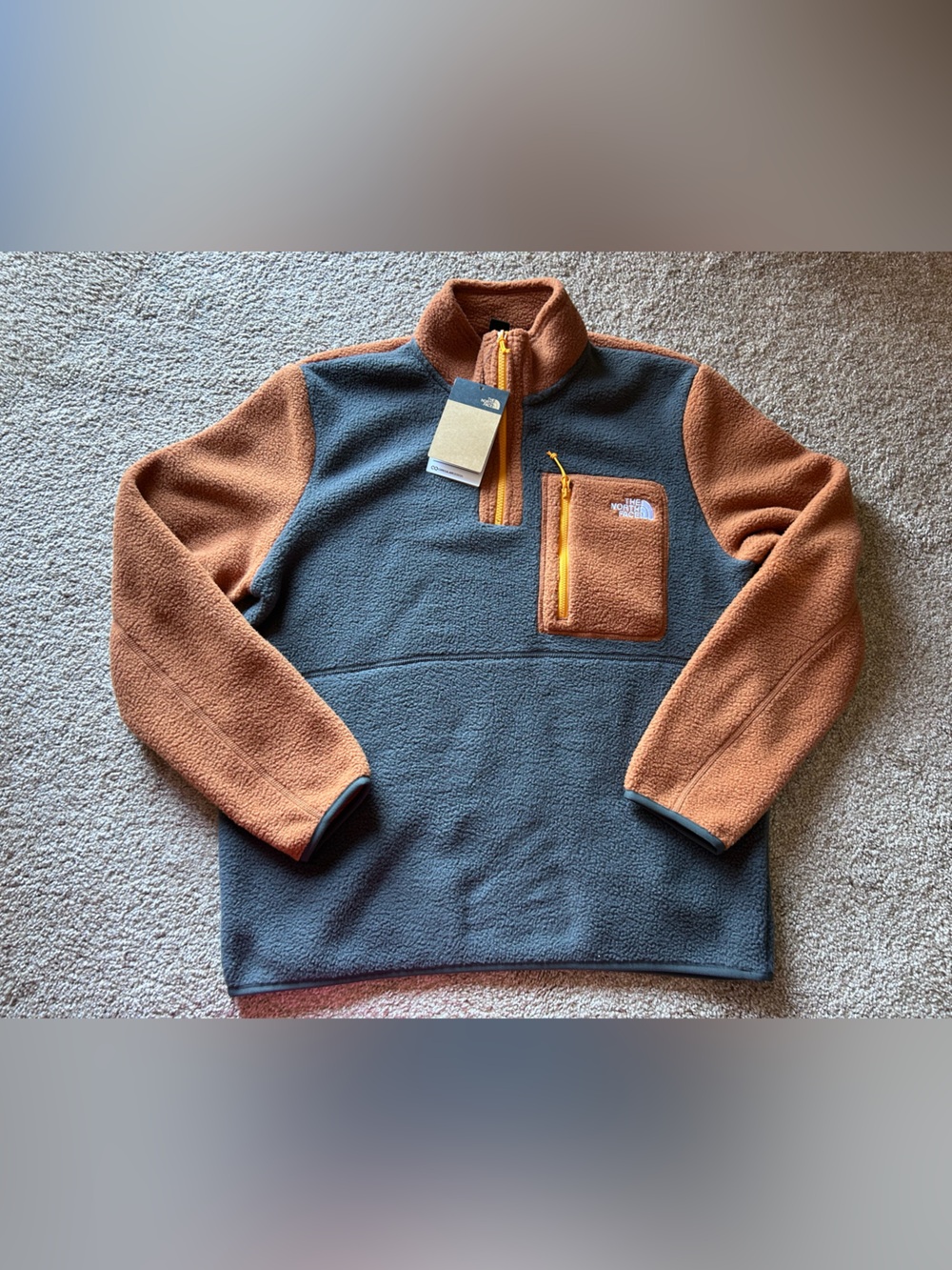 The North Face Men's Yumiori 1/4 Zip Fleece Pullover Jacket Size Medium